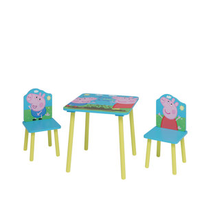 Peppa pig childrens table and online chairs